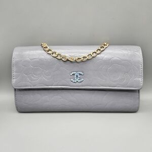 🤍CHANEL Grey Authentic Camilla Wallet/Clutch🤍